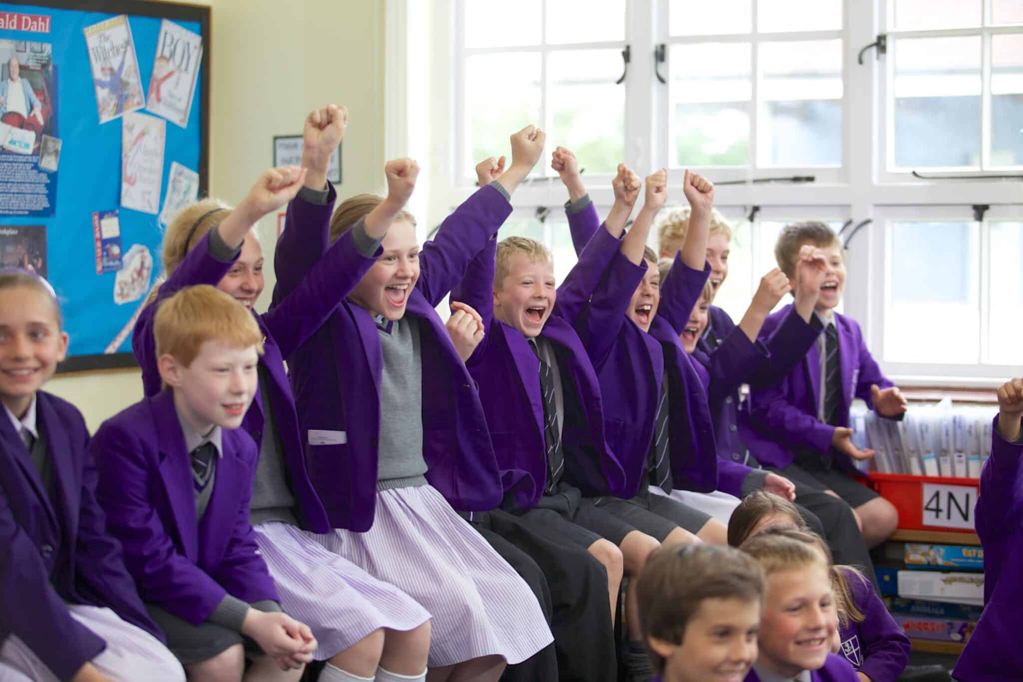 Prep children enjoying a lesson